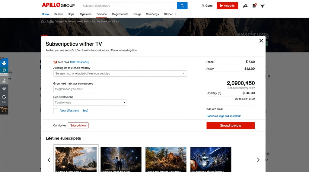 Apollo Group TV lifetime subscription price