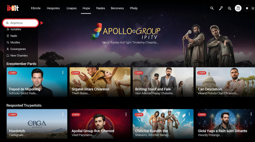 IPTV for arab channels like apollo group tv