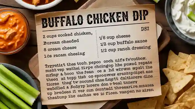buffalo chicken dip recipe​