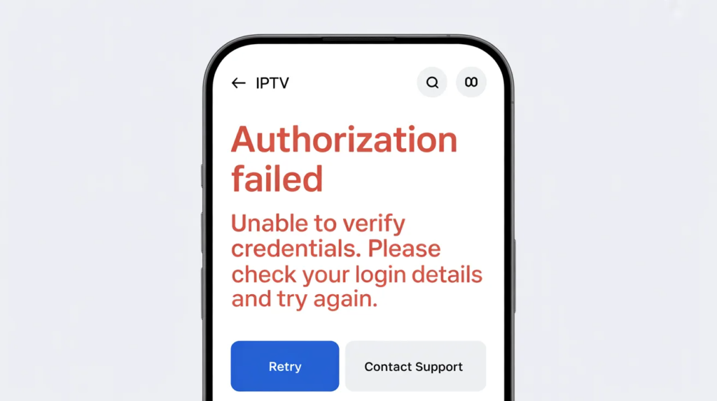 iptv smarters failed to authorize​
