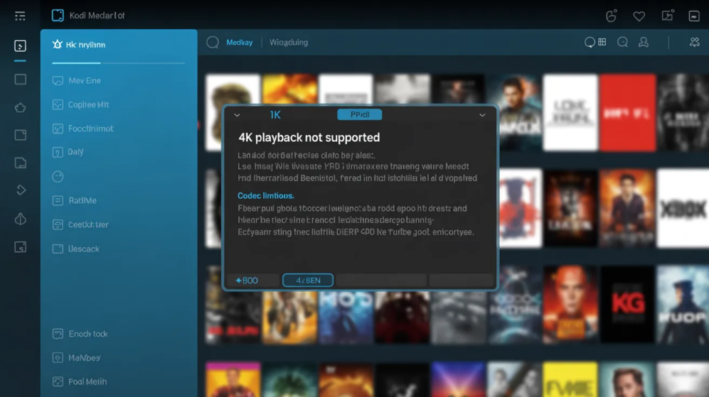4k won't work on kodi