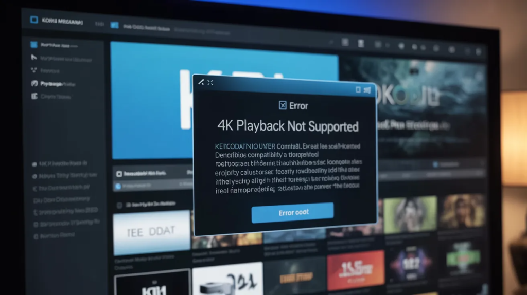 4k won't work on kodi